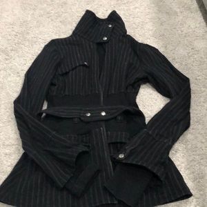 Lululemon pin stripe zip up